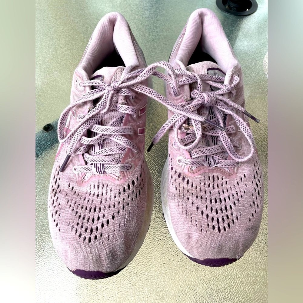 ASICS pink tennis shoes in good condition